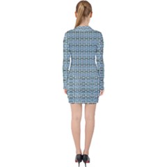 V-neck Bodycon Long Sleeve Dress 