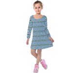  Kids  Long Sleeve Velvet Dress