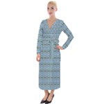  Velvet Maxi Wrap Dress