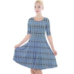 Quarter Sleeve A-Line Dress 