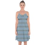  Ruffle Detail Chiffon Dress