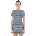  Drop Hem Mini Chiffon Dress