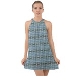  Halter Tie Back Chiffon Dress