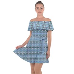 Off Shoulder Velour Dress 