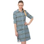  Long Sleeve Mini Shirt Dress