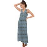  V-Neck Chiffon Maxi Dress