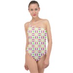Statement Sock (2) Classic One Shoulder Swimsuit