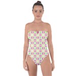 Statement Sock (2) Tie Back One Piece Swimsuit