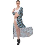 Peacock Maxi Chiffon Beach Wrap