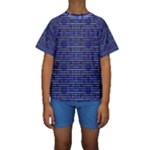 Holoplaid Kids  Short Sleeve Swimwear