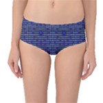 Holoplaid Mid-Waist Bikini Bottoms