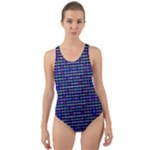Holoplaid Cut-Out Back One Piece Swimsuit
