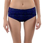 Holoplaid Reversible Mid-Waist Bikini Bottoms