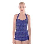 Holoplaid Boyleg Halter Swimsuit 