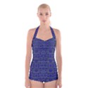 Boyleg Halter Swimsuit  