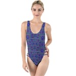 Holoplaid High Leg Strappy Swimsuit
