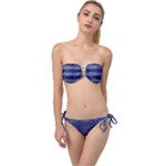 Holoplaid Twist Bandeau Bikini Set