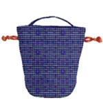 Holoplaid Drawstring Bucket Bag