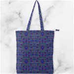 Holoplaid Double Zip Up Tote Bag