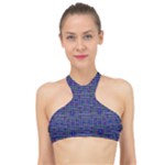 Holoplaid High Neck Bikini Top