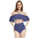 Holoplaid Halter Flowy Bikini Set 