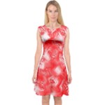 Redderite Capsleeve Midi Dress