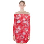 Redderite Long Sleeve Off Shoulder Dress