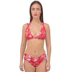Double Strap Halter Bikini Set 