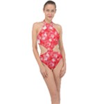 Redderite Halter Side Cut Swimsuit