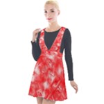 Redderite Plunge Pinafore Velour Dress