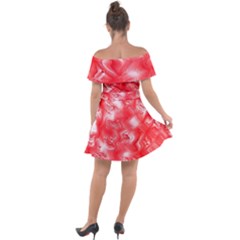 Off Shoulder Velour Dress 