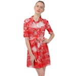 Redderite Belted Shirt Dress