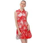 Redderite Sleeveless Shirt Dress