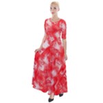 Redderite Half Sleeves Maxi Dress