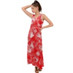 Redderite V-Neck Chiffon Maxi Dress