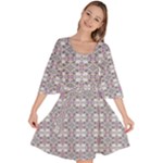 Wool Velour Kimono Dress