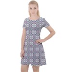 Wool Cap Sleeve Velour Dress 