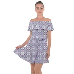 Off Shoulder Velour Dress 