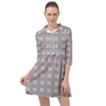 Wool Mini Skater Shirt Dress