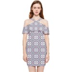 Wool Shoulder Frill Bodycon Summer Dress