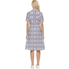 Button Top Knee Length Dress 