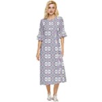 Wool Double Cuff Midi Dress