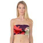 Abstract Colorful Pattern Bandeau Top