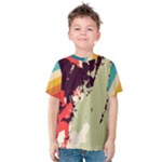 Abstract Colorful Pattern Kids  Cotton Tee