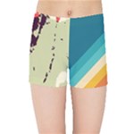 Abstract Colorful Pattern Kids  Sports Shorts