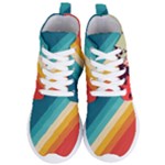 Abstract Colorful Pattern Women s Lightweight High Top Sneakers