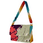 Abstract Colorful Pattern Full Print Messenger Bag (S)