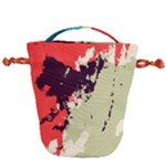 Abstract Colorful Pattern Drawstring Bucket Bag