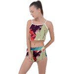 Abstract Colorful Pattern Summer Cropped Co-Ord Set