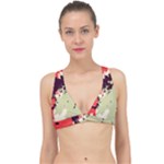 Abstract Colorful Pattern Classic Banded Bikini Top